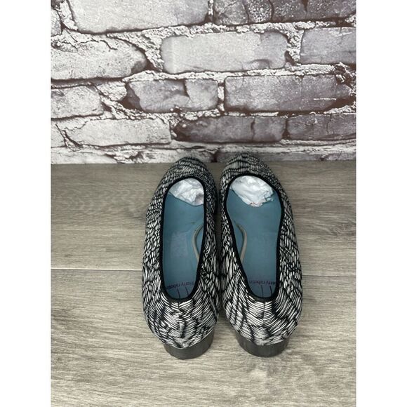 Thierry Rabotin Ivory Black Pattern Slip On Heel Loafers Shoes Women 41EU/10.5M - Picture 8 of 16